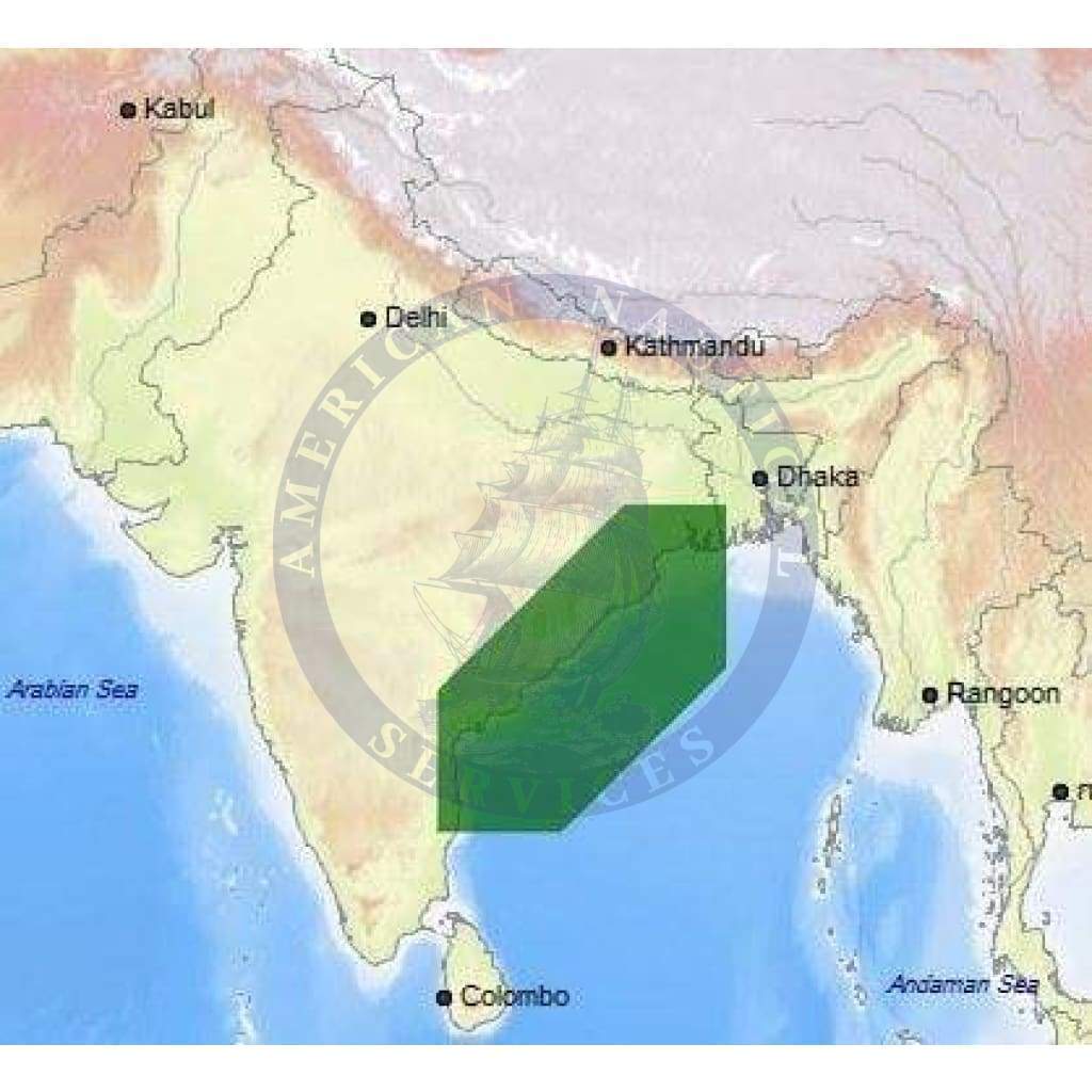 C-Map Max Chart IN-M214: India North East Coasts (Update)