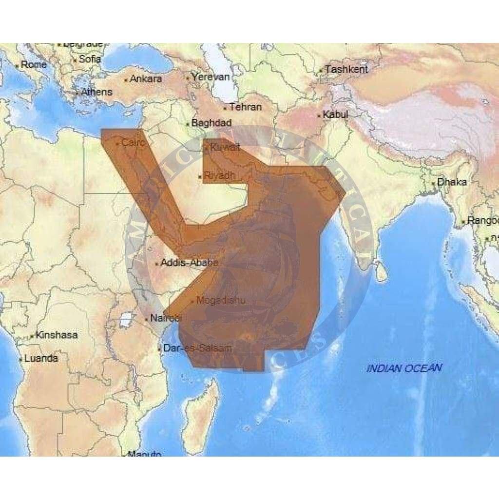 C-Map Max Chart ME-M204: Red Sea To The Gulf And Seychelles Is.