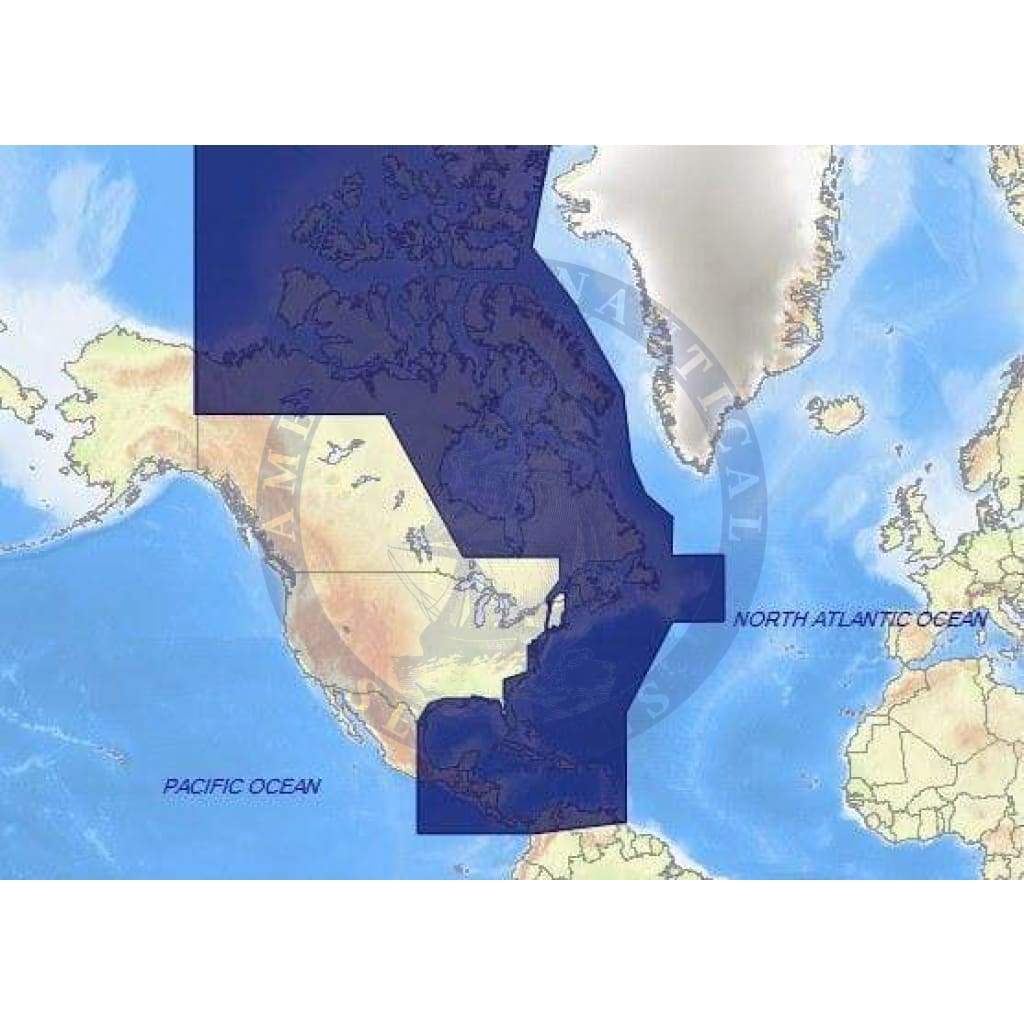 C-Map Max Chart NA-M033: Atl. Coast, Gulf Of Mexico & Caribbean