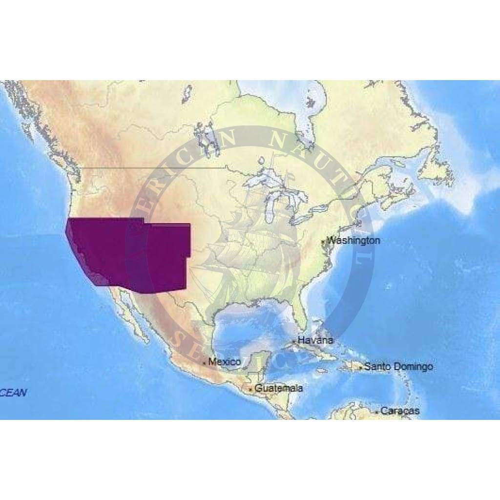 C-Map Max Chart NA-M046: Us Lakes - South West