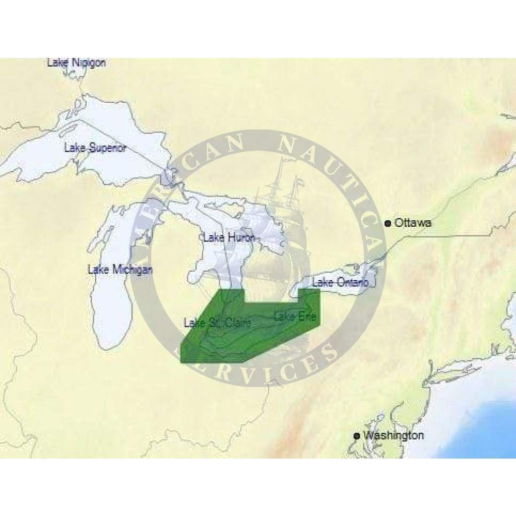 C-Map Max Chart NA-M053: Lake Erie And Lake St Clair (B) (Update)