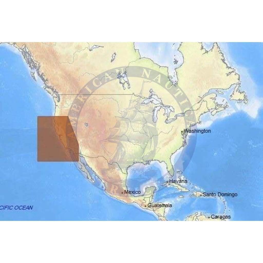 C-Map Max Chart NA-M620: San Diego To Cape Blanco (B)