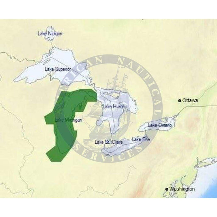 C-Map Max Chart NA-M931: Lake Michigan