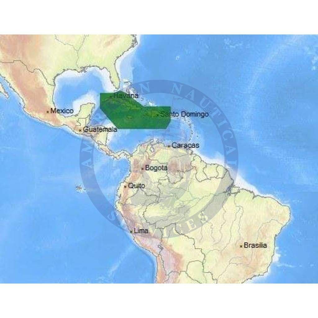 C-Map Max Chart NA-M965: Cuba, Dominican Rep, Caymans & Jamaica