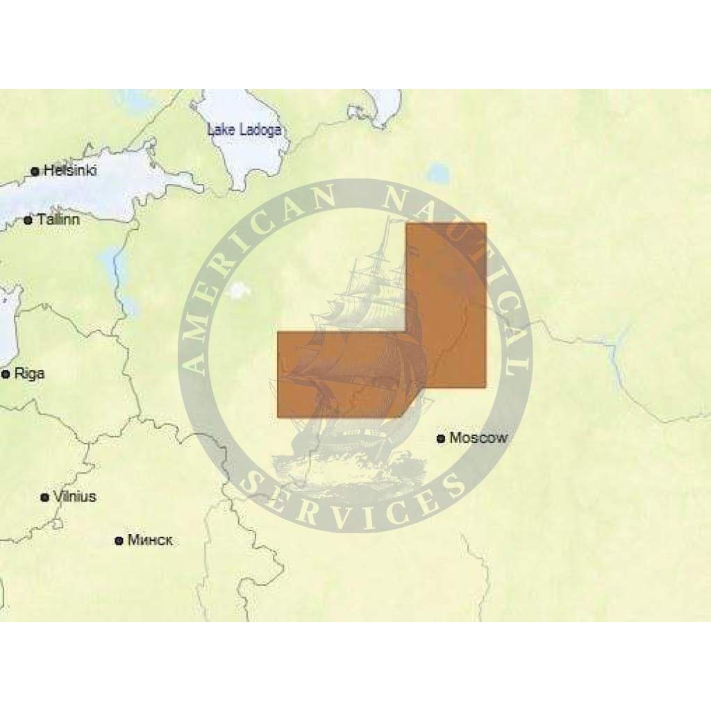 C-Map Max Chart RS-M212: Tver-Moscow-Rybinsk, and Volgo-Balt  (Update)