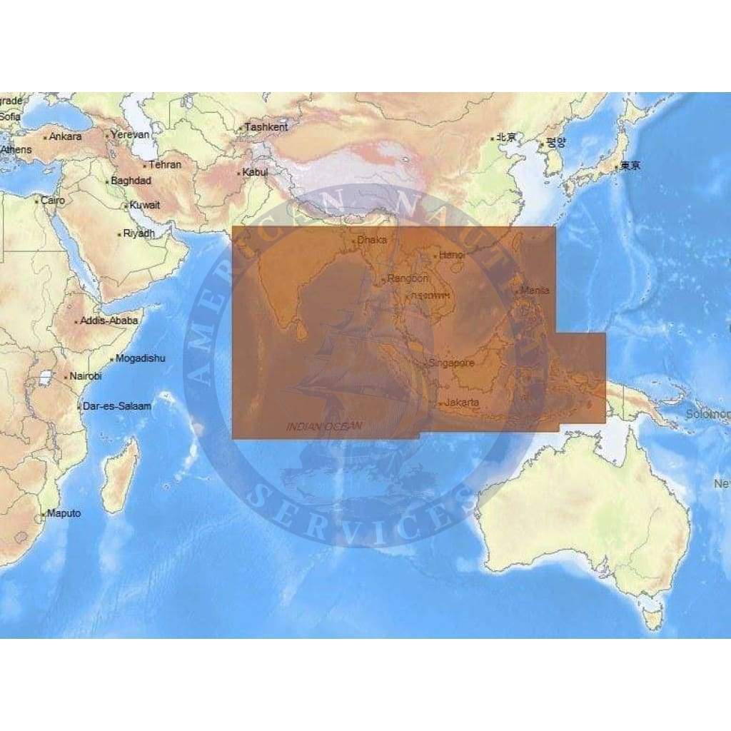 C-Map Max-N+ Chart AS-Y050: Asia South Continental