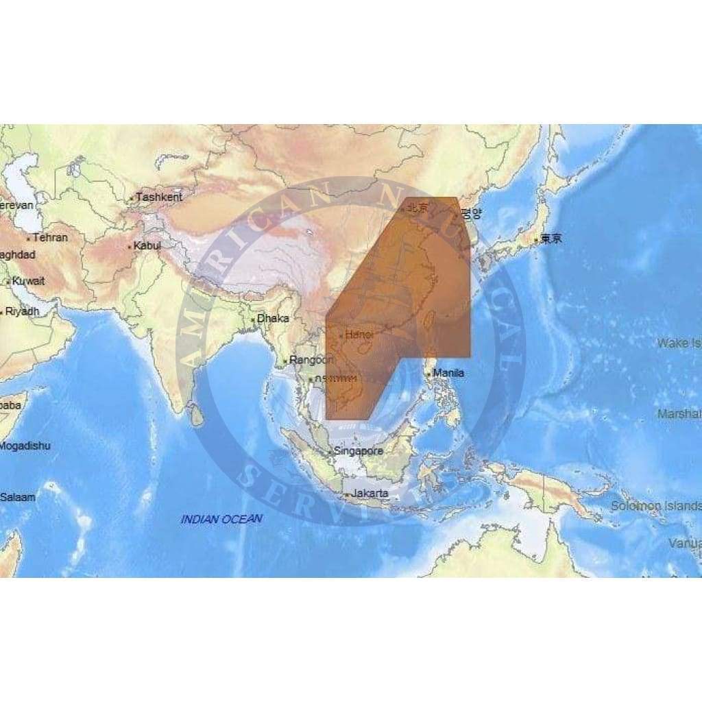 C-Map Max-N+ Chart AS-Y214: China, Taiwan And Vietnam