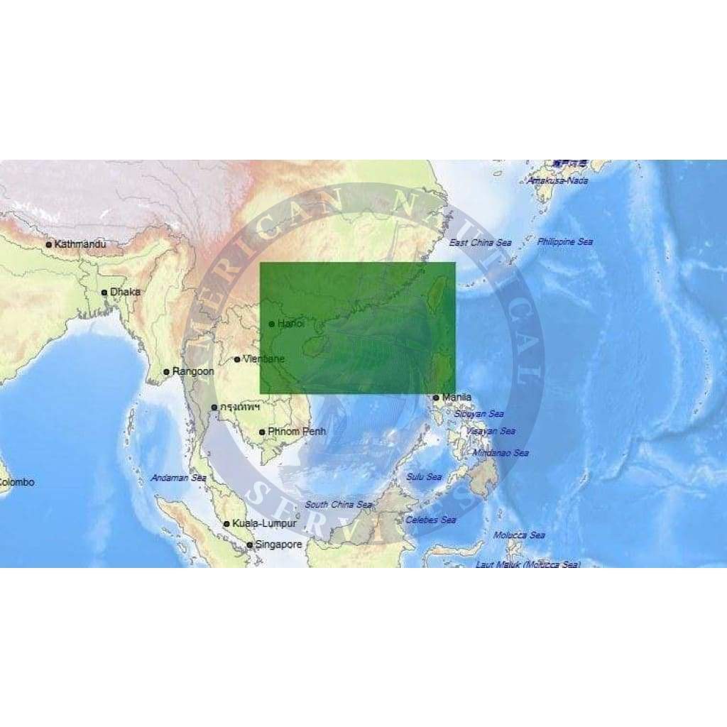 C-Map Max-N+ Chart AS-Y215: Northern Vietnam To Fuzhou, China