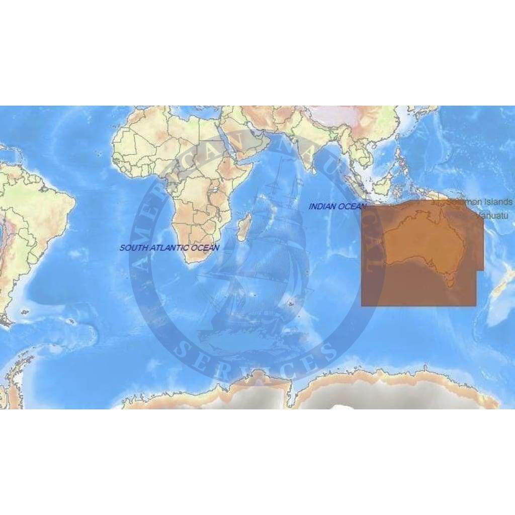 C-Map Max-N Chart AU-N050: Australia Coastal Continental