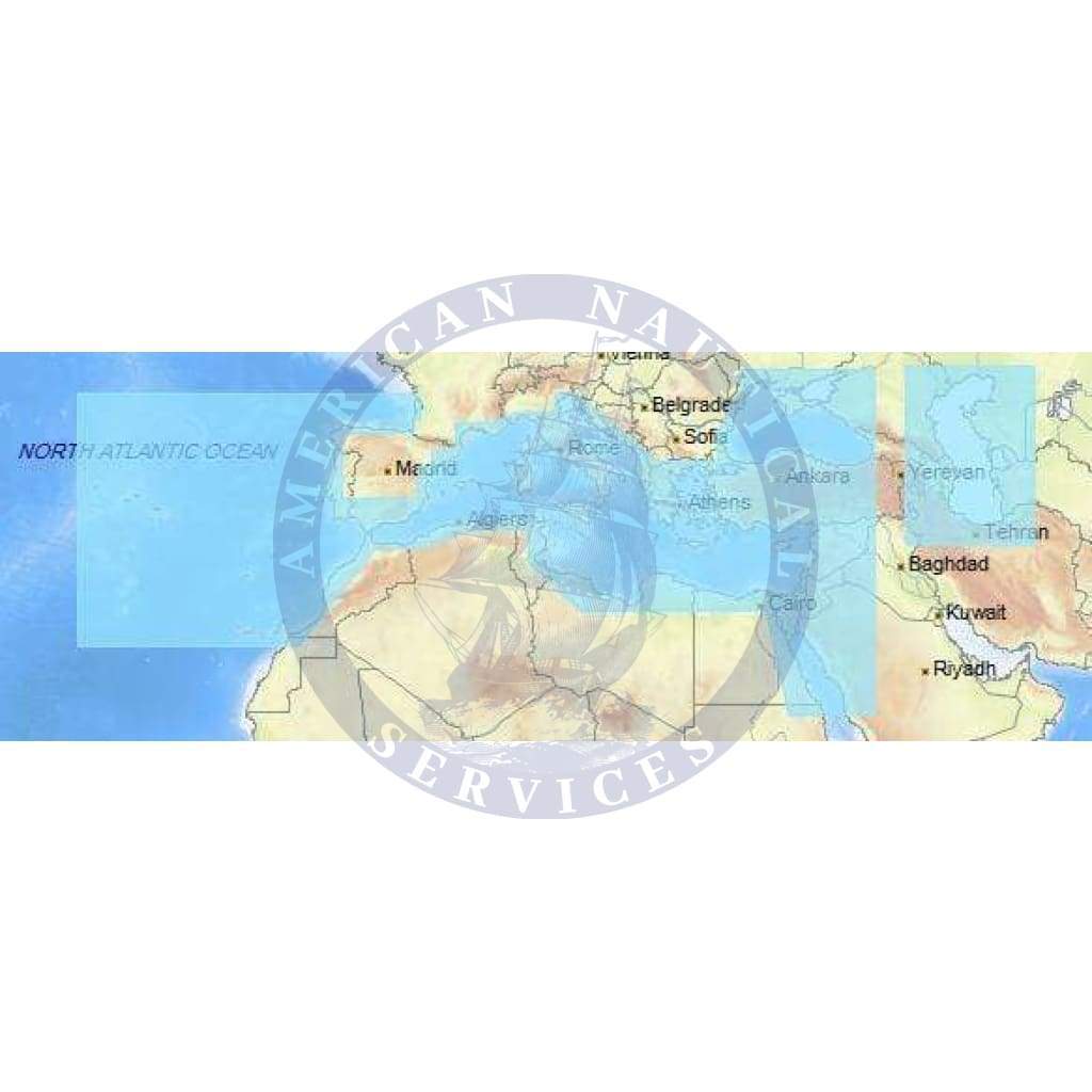 C-Map Max-N+ Chart EM-Y045: Southern Europe  Continental