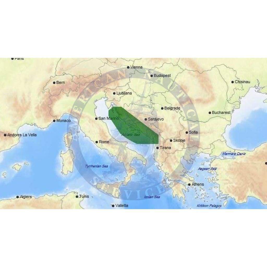 C-Map Max-N+ Chart EM-Y075: Croatia: Sv Juraj To Shengjini (Update)