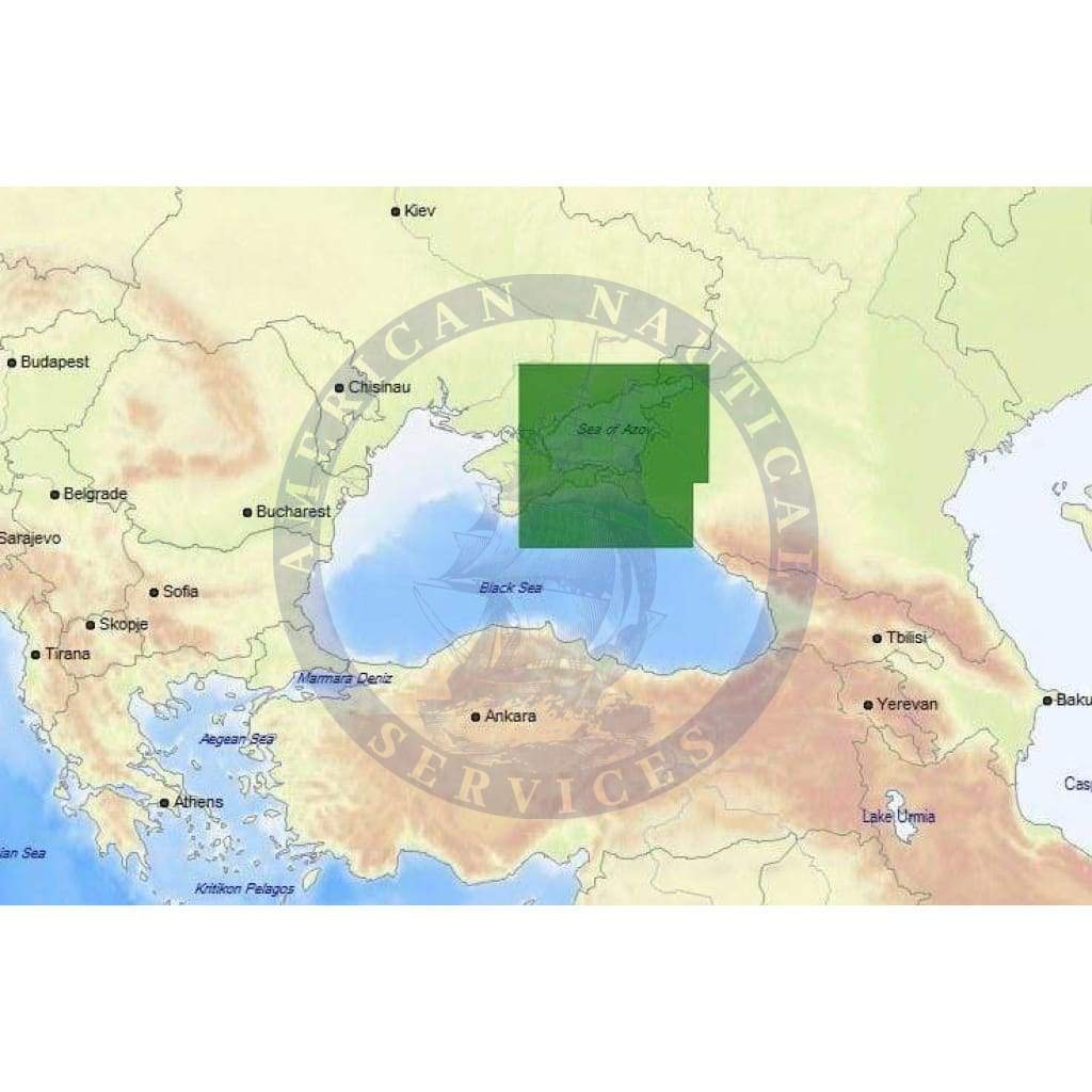 C-Map Max-N+ Chart EM-Y121: Azov Sea And Eastern Part Of Black Sea