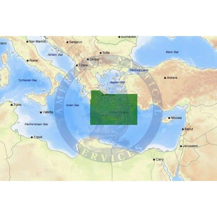 C-Map Max-N+ Chart EM-Y130: South Aegean Sea - Amnautical