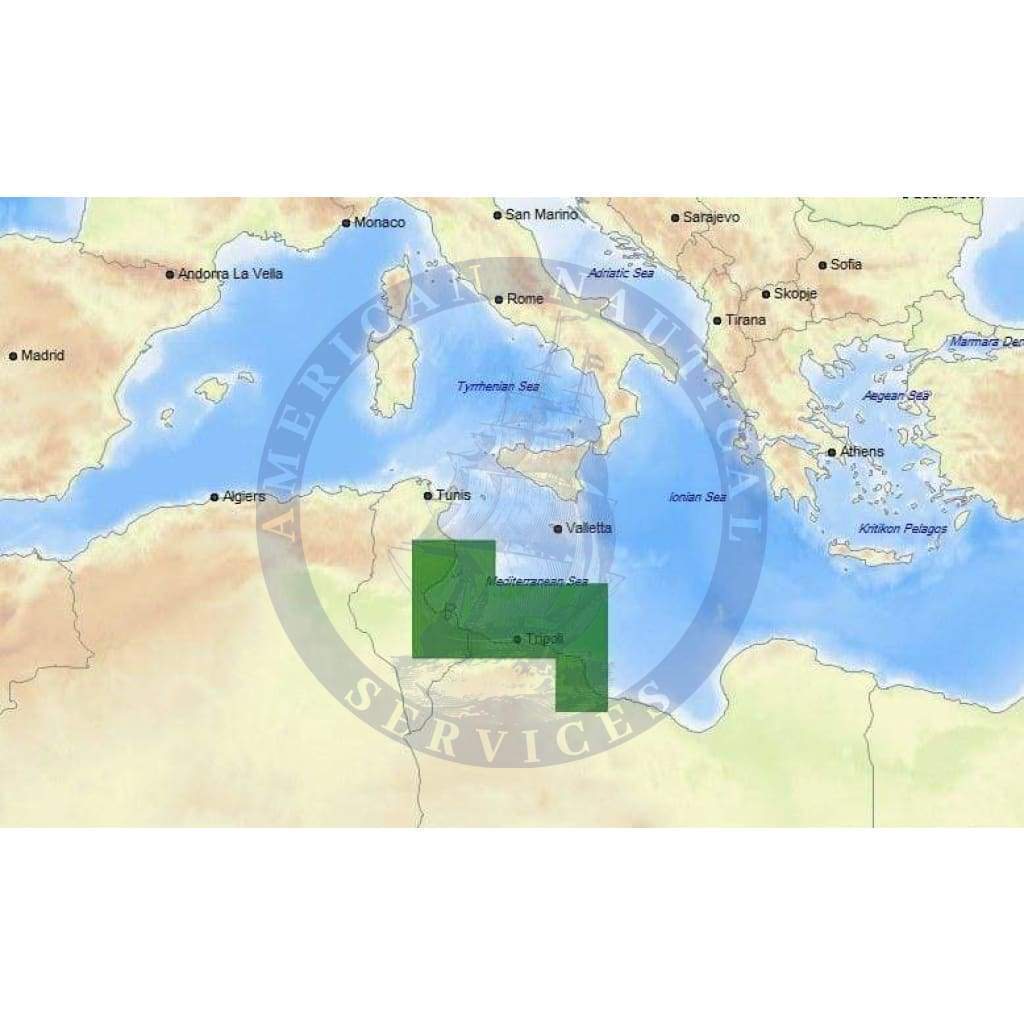 C-Map Max-N+ Chart EM-Y136: Cap Africa To Misratah (Update)