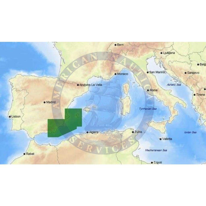 C-Map Max-N+ Chart EM-Y138: Adra To Valencia