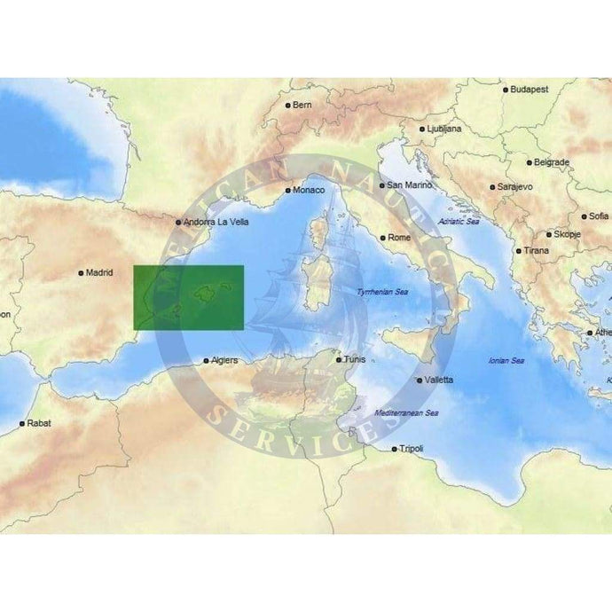 C-Map Max-N+ Chart EM-Y139: Alicante To c.Tortosa And Balearic Is.