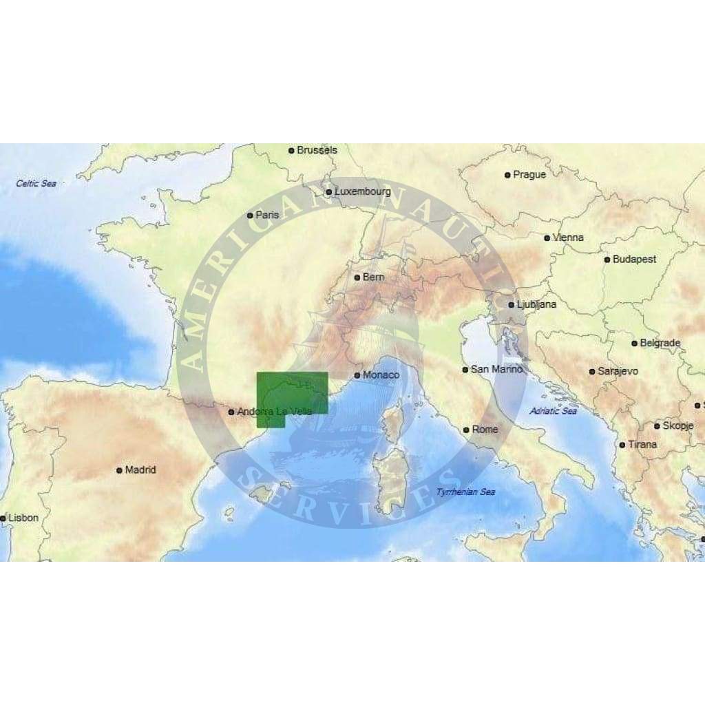 C-Map Max-N+ Chart EM-Y141: Gulf Of Lion (Update)