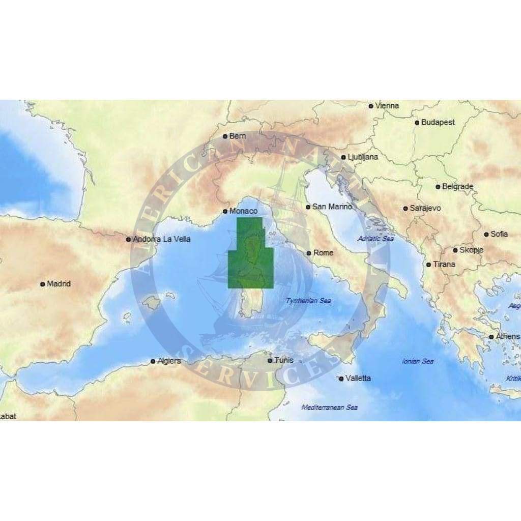 C-Map Max-N+ Chart EM-Y147: Corsica And North Sardinia