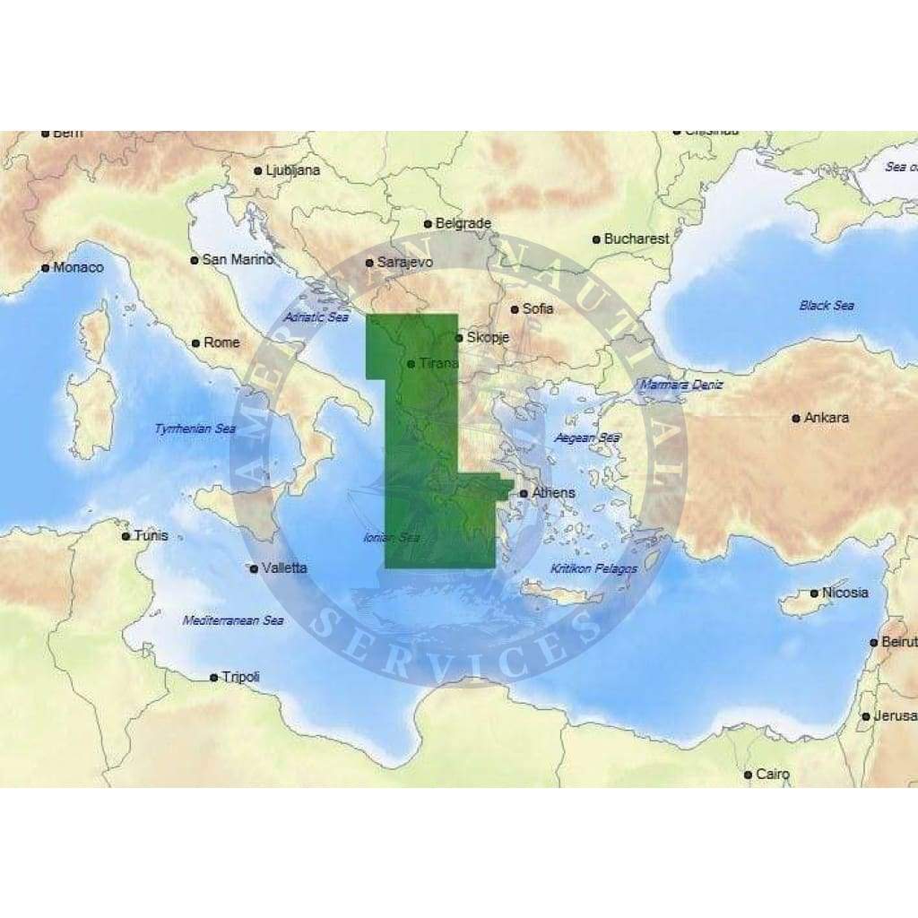 C-Map Max-N+ Chart EM-Y151: Greece West Coasts, Albania-Montenegro