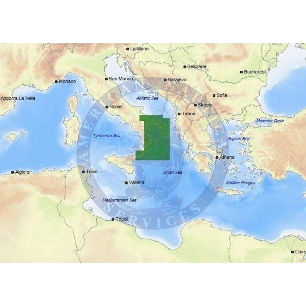 C-Map Max-N+ Chart EM-Y153: Gioia Tauro To Bari