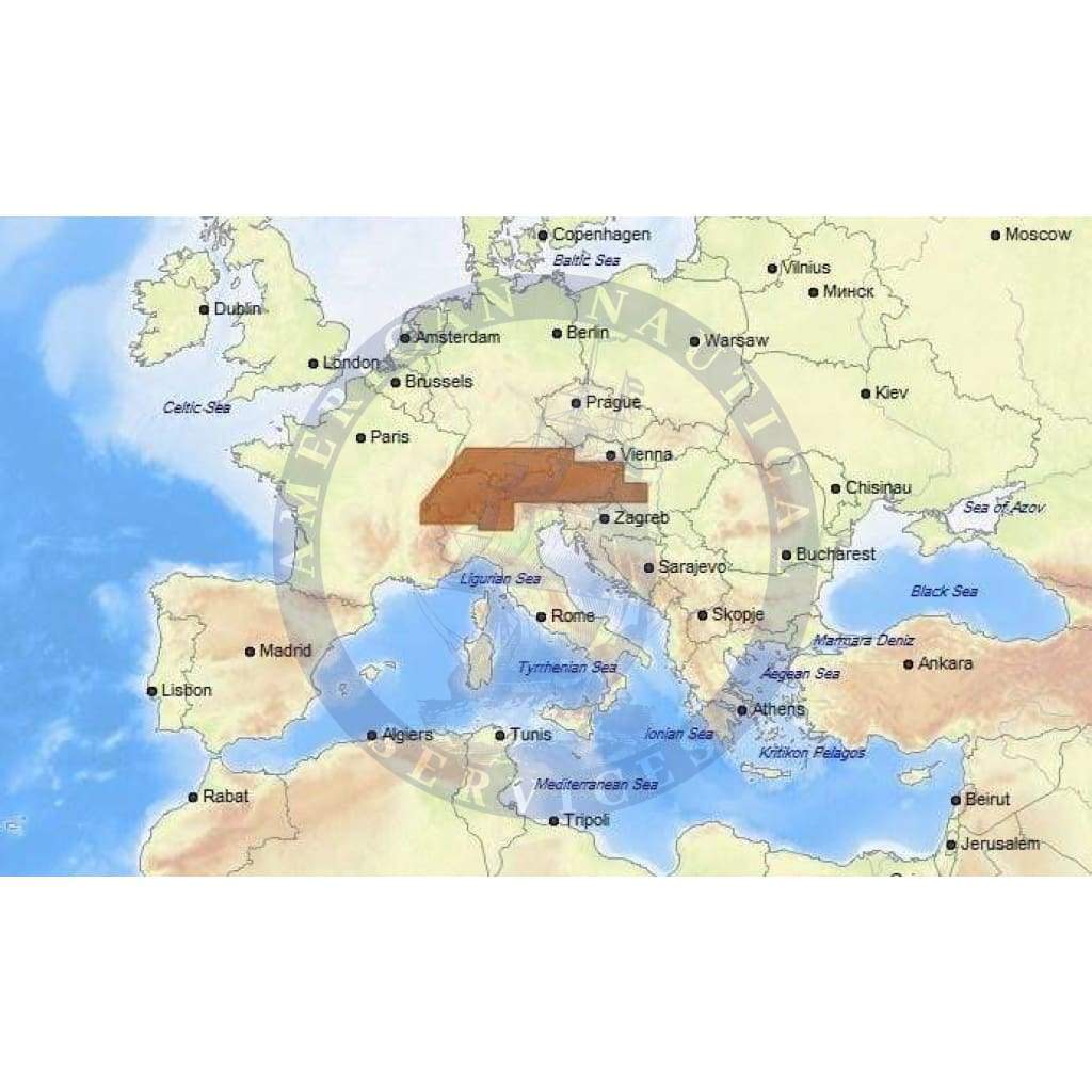 C-Map Max-N+ Chart EN-Y068: Central European Lakes