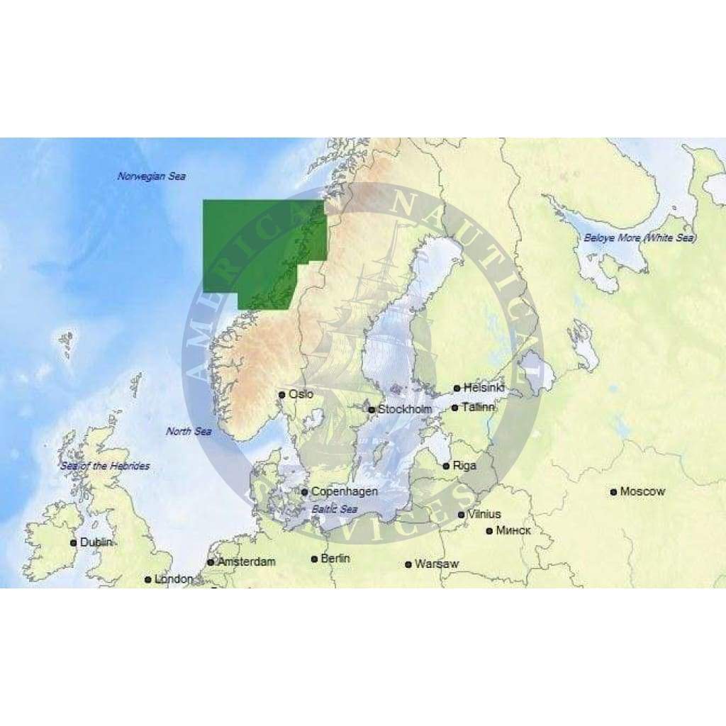 C-Map Max-N+ Chart EN-Y594: Smoela To Glomfjorden (Update)