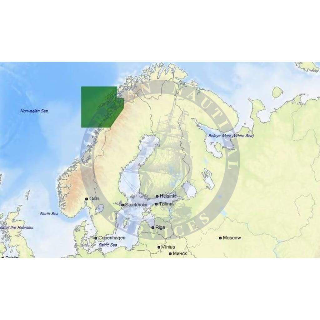 C-Map Max-N+ Chart EN-Y595: Melfjorden To Narvik And Lofoten Is.