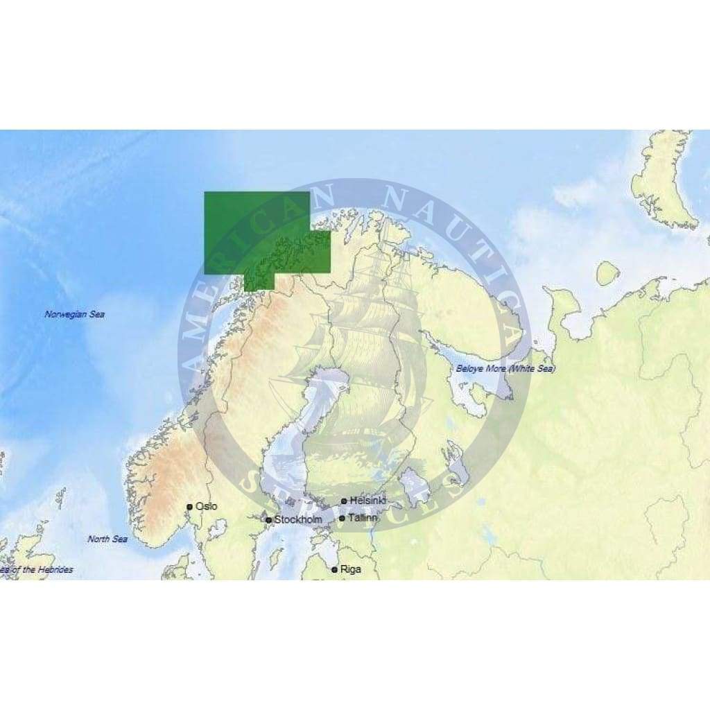 C-Map Max-N+ Chart EN-Y596: Lavangsfjorden To Bukta