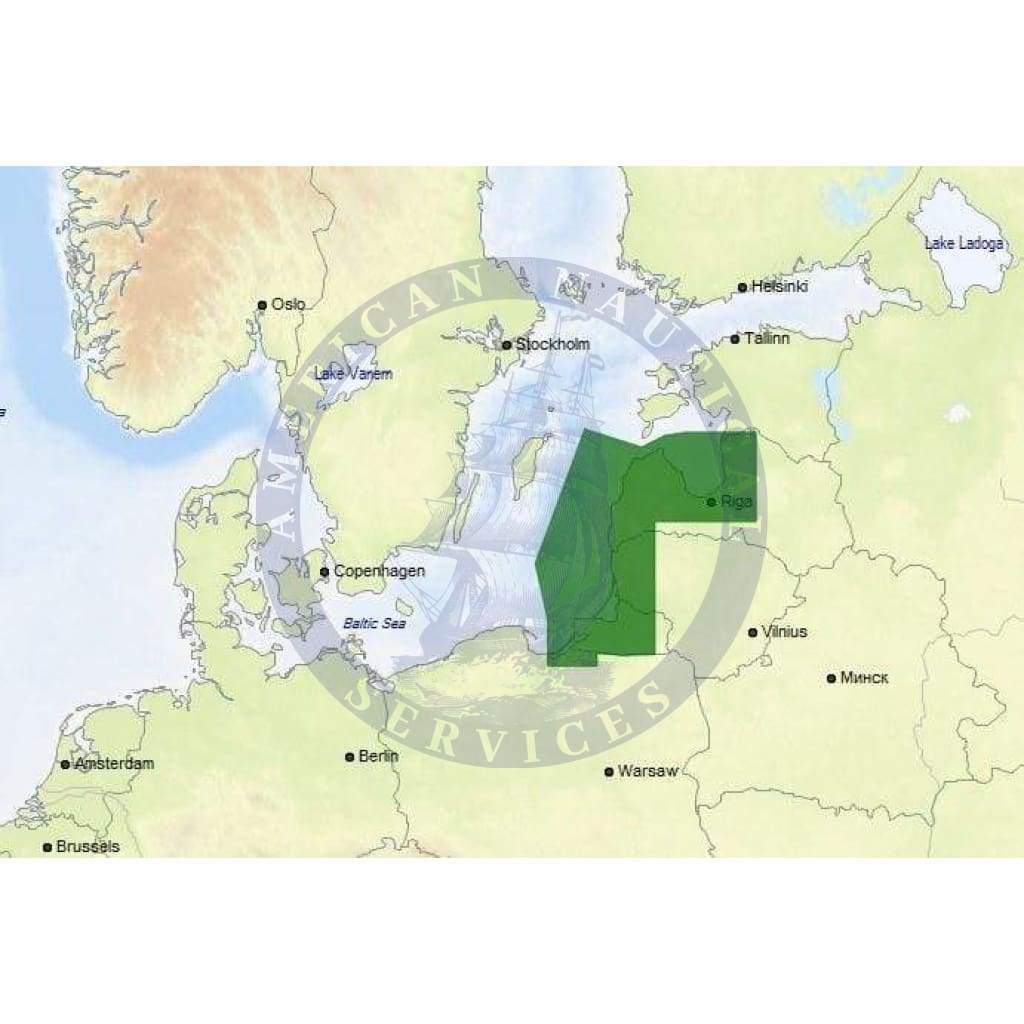 C-Map Max-N+ Chart EN-Y614: Latvia, Lithuania And Russia