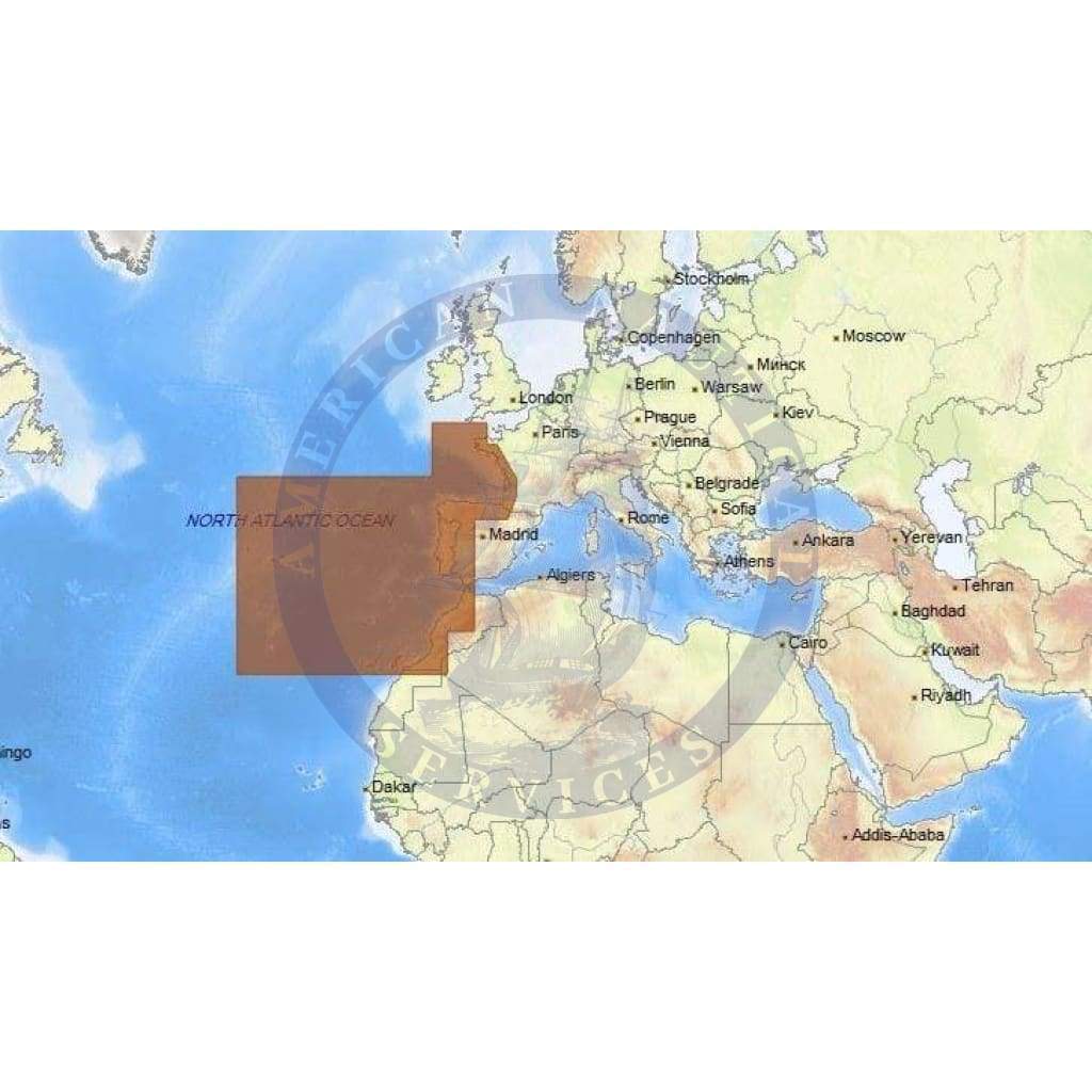 C-Map Max-N+ Chart EW-Y228: West European Coasts (Update)