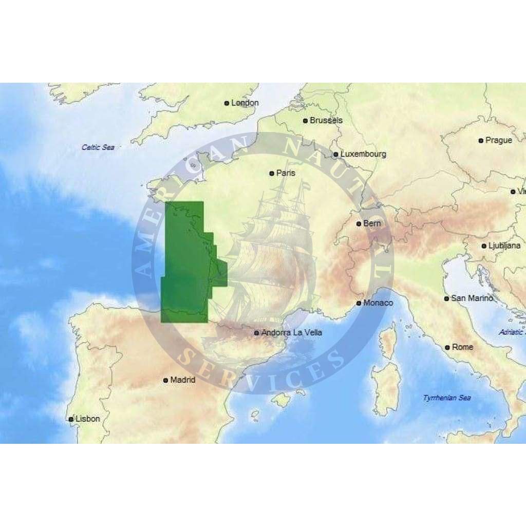 C-Map Max-N+ Chart EW-Y315: Santander To Brigneau (Update)