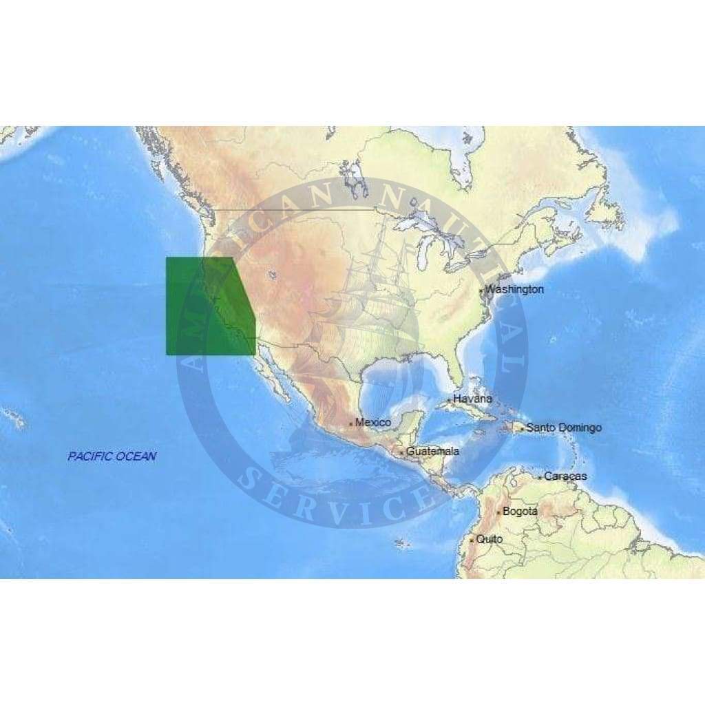 C-Map Max-N Chart NA-N620: San Diego To Cape Blanco (B)