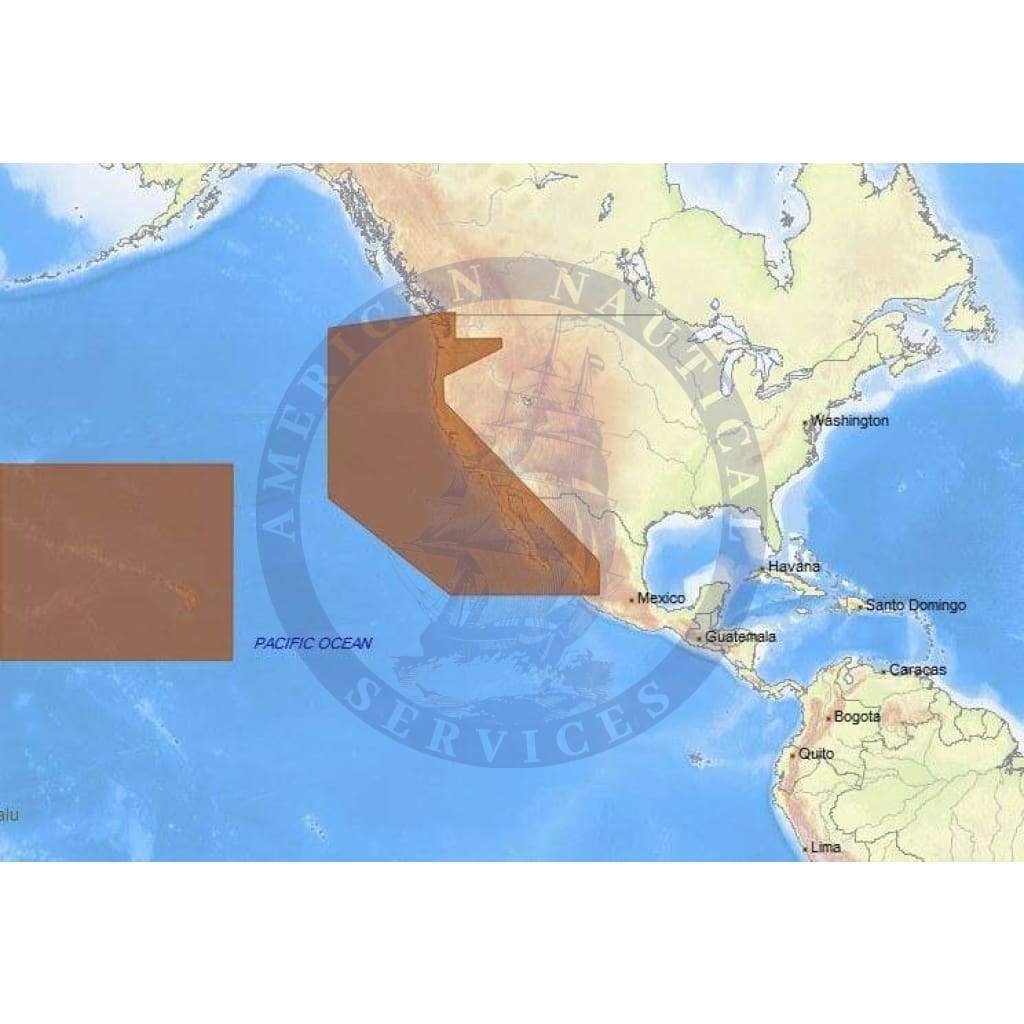 C-Map Max-N+ Chart NA-Y024: Usa West Coast And Hawaii (Update)