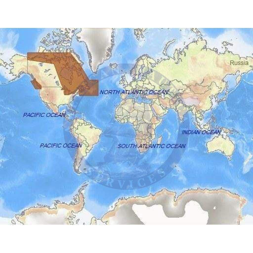 C-Map Max-N+ Chart NA-Y037: Canada Continental