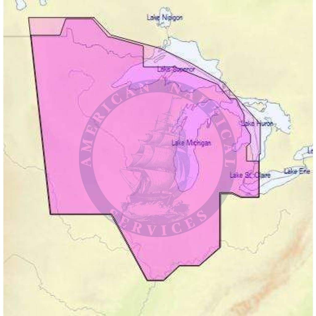 C-Map Max-N+ Chart NA-Y072: US Lakes: North Central (Update)