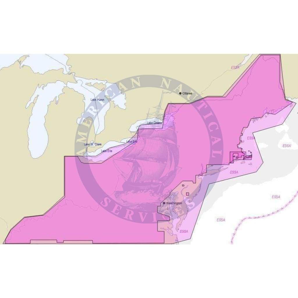 C-Map Max-N+ Chart NA-Y073: US Lakes: North East