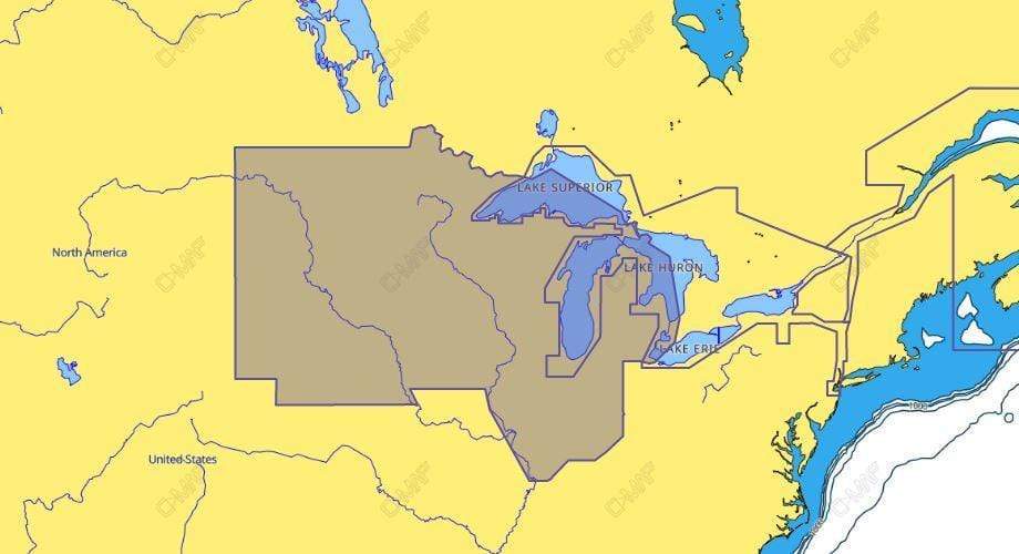 C-Map Max-N+ Chart NA-Y212: US Lakes: North Central
