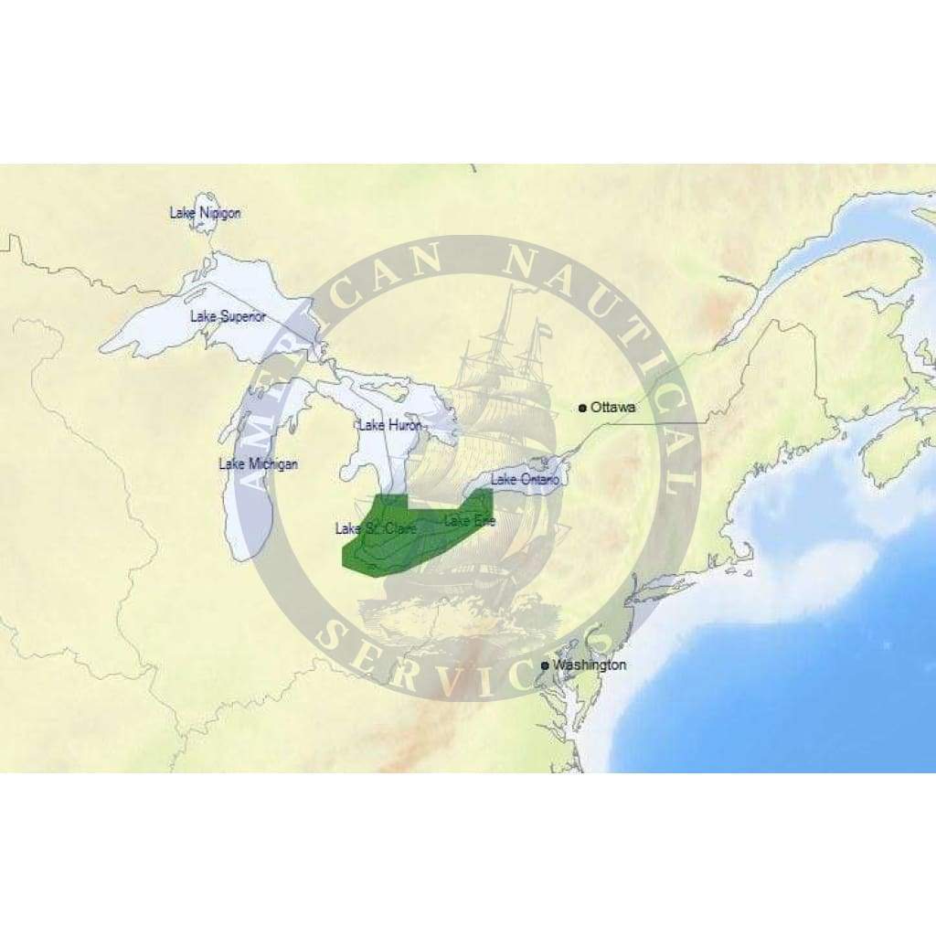 C-Map Max-N+ Chart NA-Y933: Lake Erie And Lake St. Clair