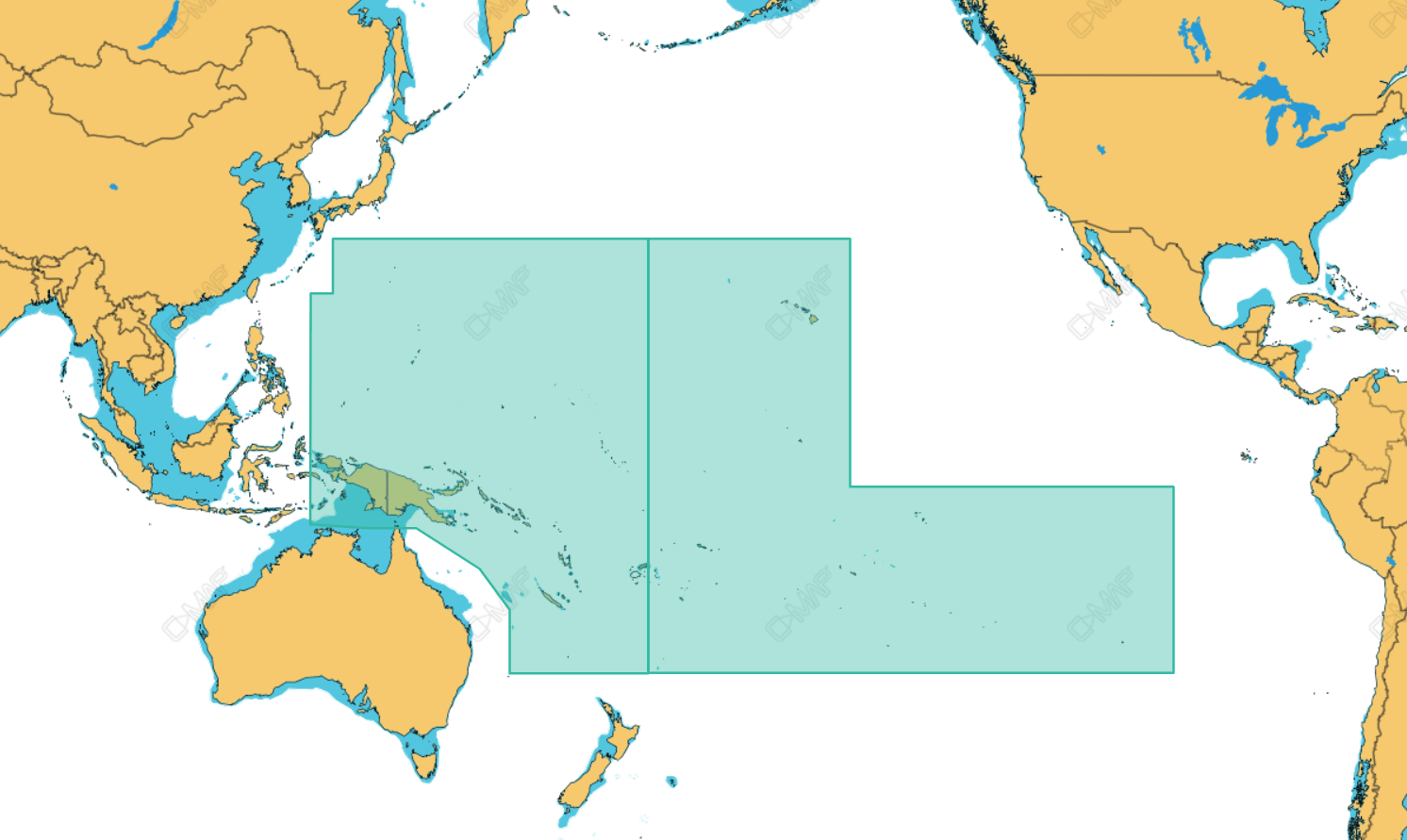C-Map Max-N+ Chart PC-Y050: Pacific Territories