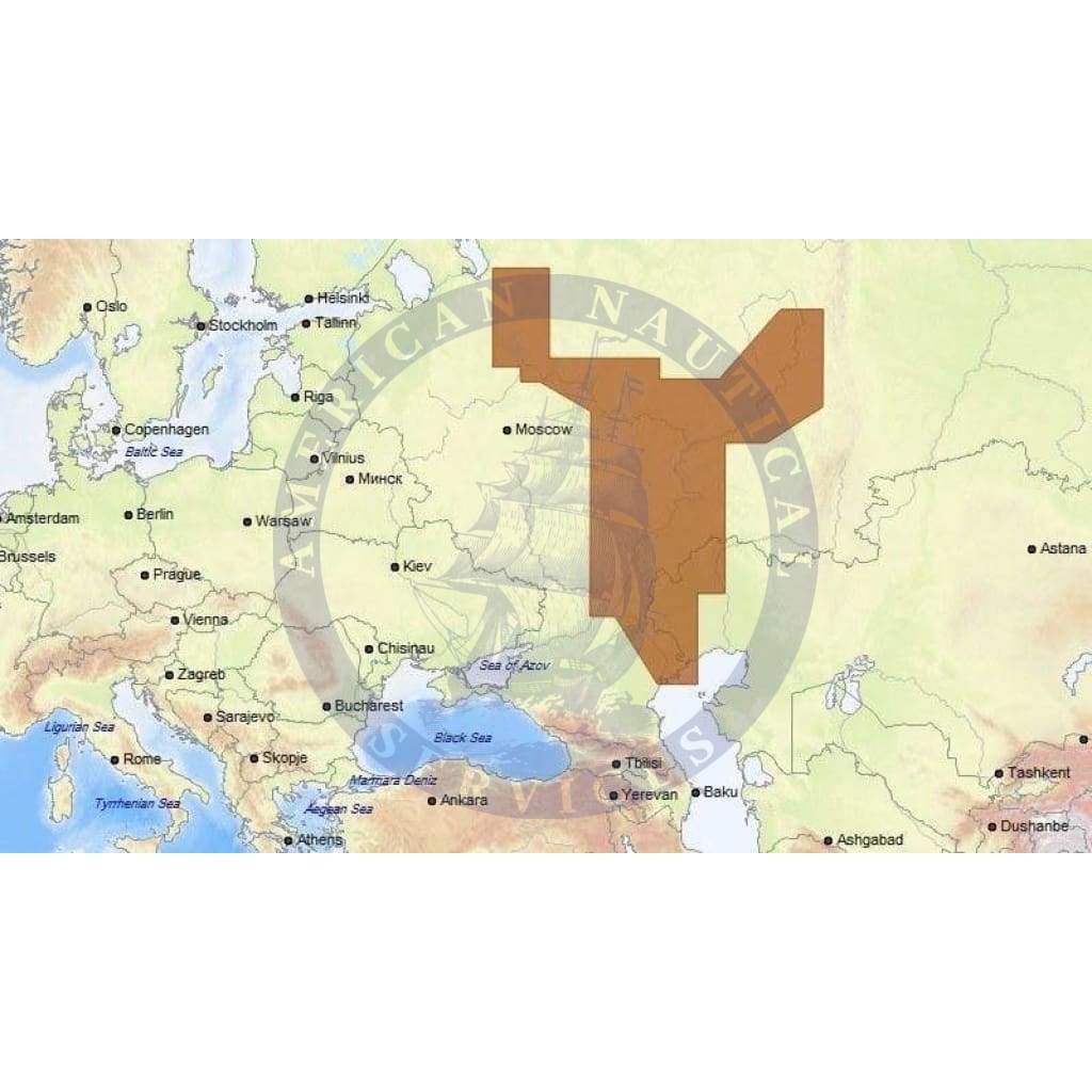 C-Map Max-N+ Chart RS-Y237: Volga: Cherepovets - Astrakhan'& Kama Sw