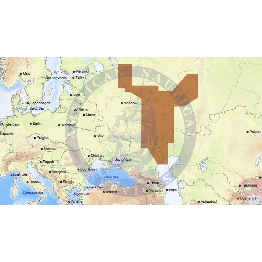 C-Map Max-N+ Chart RS-Y237: Volga: Cherepovets - Astrakhan'& Kama Sw