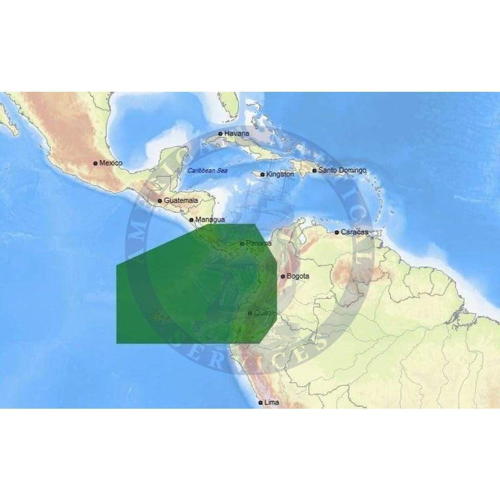 C-Map Max-N+ Chart SA-Y911: Guayaquil, Ec To Panama Canal