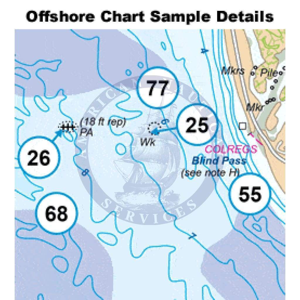 Cape Canaveral Offshore Fish and Dive Chart 124F - Amnautical