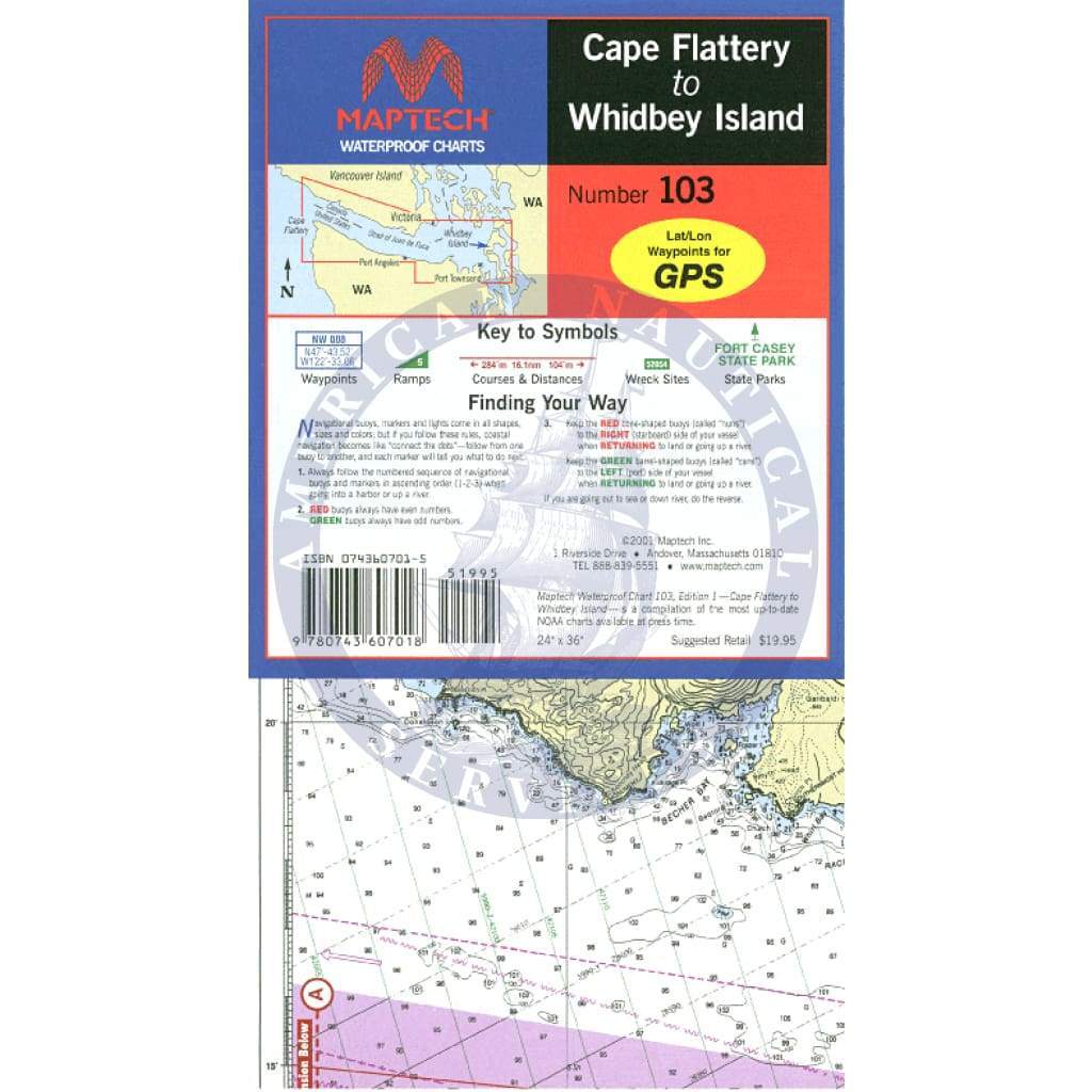 Cape Flattery to Whidbey Island Waterproof Chart, 2nd Edition