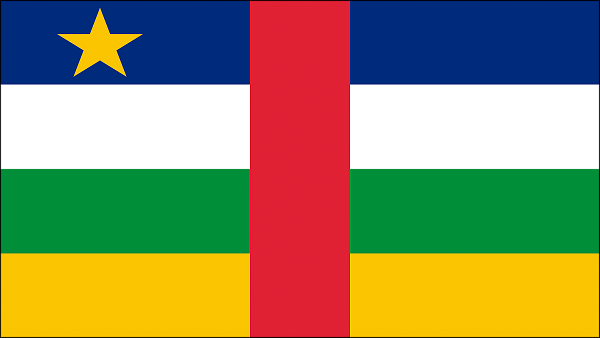Central African Republic Country Flag