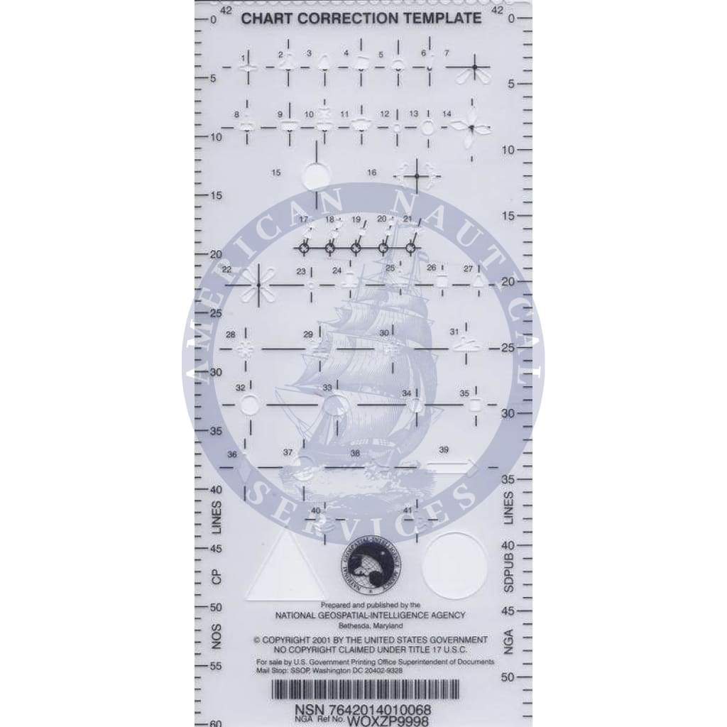 Chart Correction Template (Weems & Plath 9998)