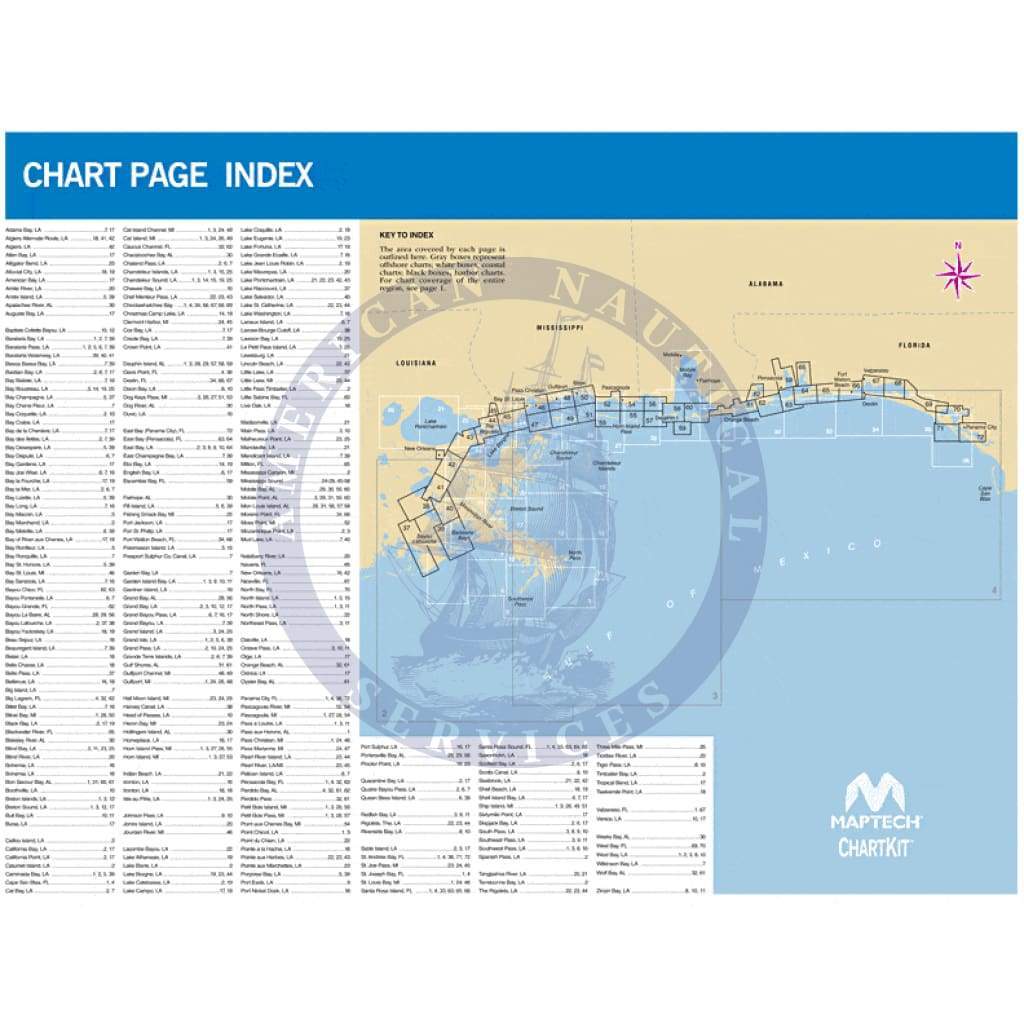 ChartKit Region 16: New Orleans to Panama City, FL, 4th Edition
