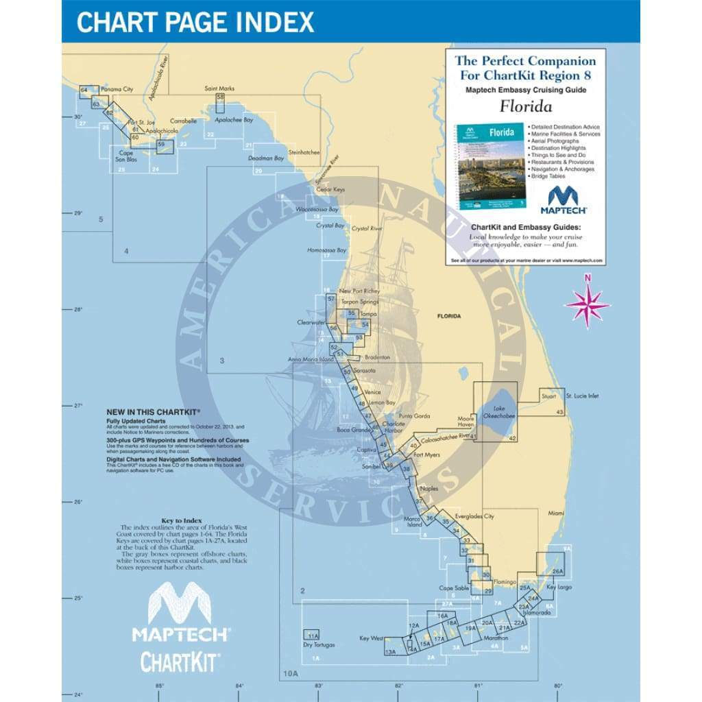 ChartKit Region 8: Florida West Coast and the Keys, 16th Edition