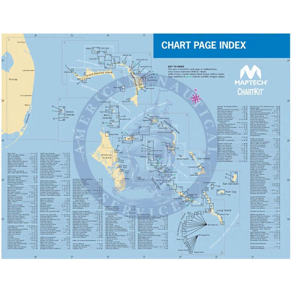 ChartKit Region 9: The Bahamas to Crooked Island Passage, 7th Edition