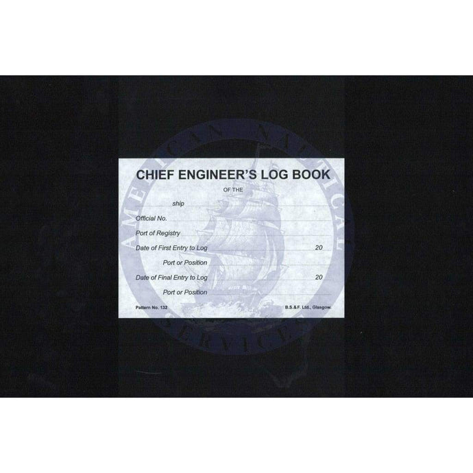 Chief Engineer's Log Book (No. 132) (3-Months)